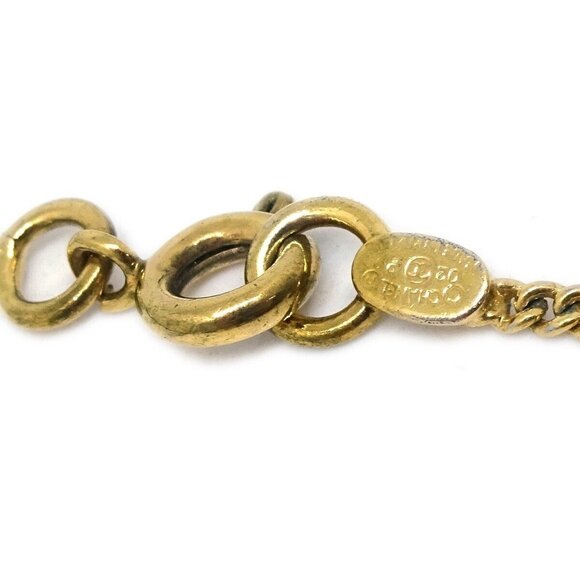 Chanel CC Chain Pendant Necklace Rhinestone Gold 02P 152831 - Picture 4 of 4